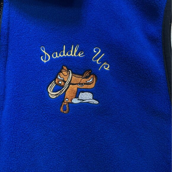 Timberline Mens Fleece Vest Jacket Size XL Blue Saddle Up Full Zip Outdoors - Picture 6 of 11